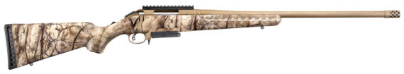 New! Ruger 26923 American Rifle with Go-Wild Cammo – Bolt 7mm-08 Remington Cerakote Bronze 22″ Threaded 3+1 AI Style Magazine – Rail – Marksman Adjustable Trigger