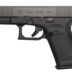 Back in Stock! GLOCK G19 Gen 5 MOS PA195S203MOS Safe Action, Compact Pistol, 9MM, 4.02″ Marksman Barrel, Polymer Frame, Matte Finish, Fixed Sights, 15Rd, 3 Orange Follower Mags, Glock OEM Rail, Ambi Slide Stop Lever, Flared Mag Well, nDLC Finished Slide and Barrel, Front Serrations