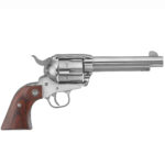 Finally Back in Stock! Ruger Vaquero 5104 45 Long Colt  5-1/2 Barrel – 6rd Rosewood Grips – High Gloss Stainless Steel