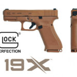 Back in Stock! GLOCK G19X Coyote FDE Factory Night Sights, Full-Size Frame, 9mm, 17+1 and 2 x 19+1 Magazines, 4.02″, Marksman Barrel, nPVD Slide, Polymer Frame