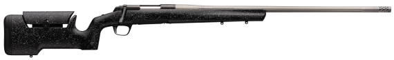 New Limited Production! Browning 035-438294 XBolt MAX LONG RANGE 6.5 PRC 3+1 26in Stainless/Fluted Barrel w/Muzzle Brake – Adjustable Comb MAX Stock in Black with Grey Specks  – Detachable Magazine