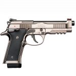 New! Beretta USA J92XR21 92X Performance 9mm Luger 4.90″ 15+1 Gray Nistan Steel Slide Black Rubber Grip – Exchangeable Grips – 2 Magazines – Beretta Lockable Case