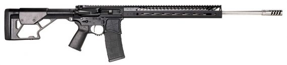 New! Seekins Precision SP15 DMR Semi-automatic 6MM ARC 22″ Stainless Steel Barrel with Muzzlebrake – Black Finish – Timney Trigger  – M-LOK – Collapsible Stock – 30Rd