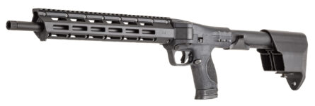 New! Smith & Wesson 12575 M&P FPC 9mm Carbine 17+1/23+1 (3) 16.25″ Steel Barrel, Black Anodized Receiver, Adjustable Folding Black Stock, M-LOK Slots w/Picatinny Style Rail Black Polymer Grip – Soft Case