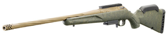 New! Ruger 46934 American Generation II, Predator, Bolt Action Rifle, 6MM Creedmoor, 22″ Spiral Fluted Barrel, 1:7.7 Twist, Threaded 5/8×24, Muzzle Brake, Cerakote Finish, Burnt Bronze, Green Splatter Synthetic Stock, Manual Safety, Picatinny Rail, 3 Rounds, 1 Magazine New! Ruger 46934 American Generation II, Predator, Bolt Action Rifle, 6MM Creedmoor, 22″ Spiral Fluted Barrel, 1:7.7 Twist, Threaded 5/8×24, Muzzle Brake, Cerakote Finish, Burnt Bronze, Green Splatter Synthetic Stock, Manual Safety, Picatinny Rail, 3 Rounds, 1 Magazine