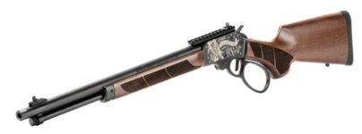 New Commemorative Model! Smith & Wesson 14969 1854 AMERICA 250 Lever Action 44 Magnum 9+1 Side Loading 19.25″ Stainless Steel Threaded Barrel Picatinny Rail Receiver, Ghost Sights Black Synthetic Stock