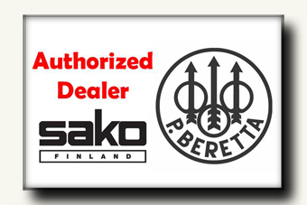 Authorized dealer of Beretta and Sako.